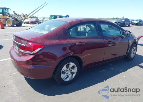 2014 Honda Civic Lx z USA, uszkodzony, nr VIN 2HGFB2F57EH519036